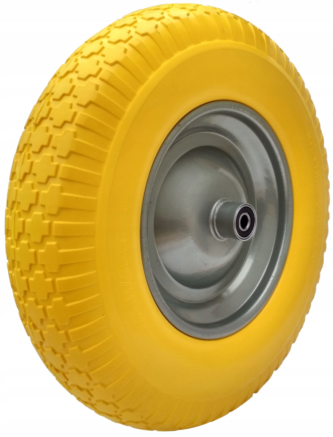 Wheelbarrow wheel 4.80/4.00-8 full foam 12x100 + axle Manufacturer code 000-409-400