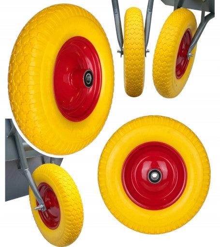 Wheelbarrow wheel full foam PU 4.80/4.00-8 hub for hole 20/110mm