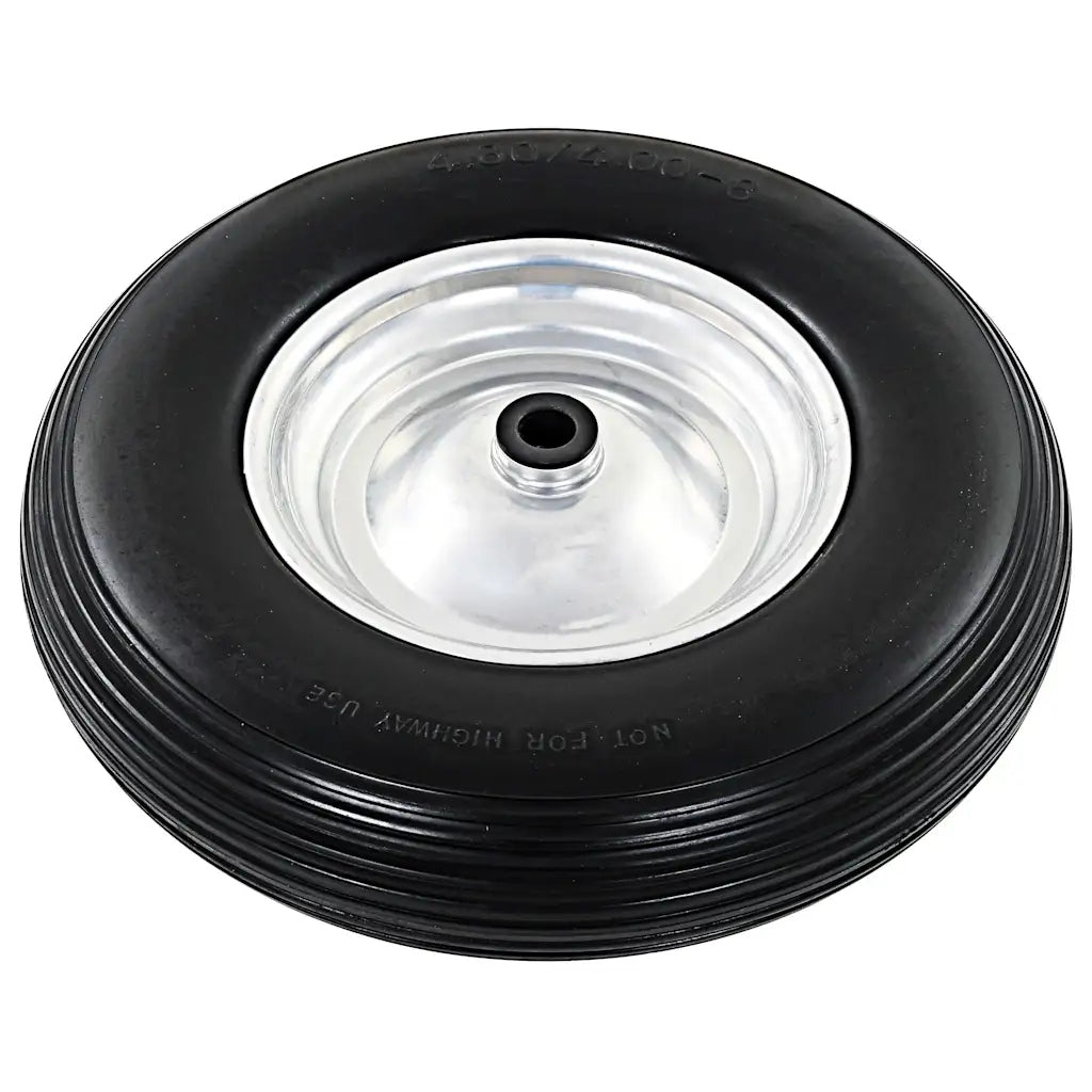 Wheelbarrow wheels with axle, 2 pcs, full, polyurethane, 4.00-8 390 mm Manufacturer code UT-3M