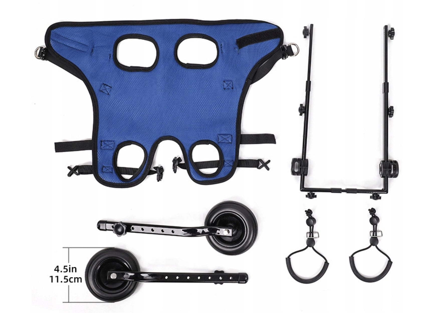 Wheelchair for dogs M blue plastic Size M