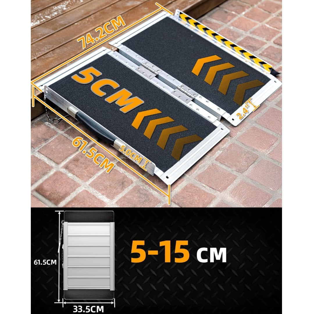Wheelchair ramp 61 cm anti-slip aluminium Purfino V971 Brand no brand