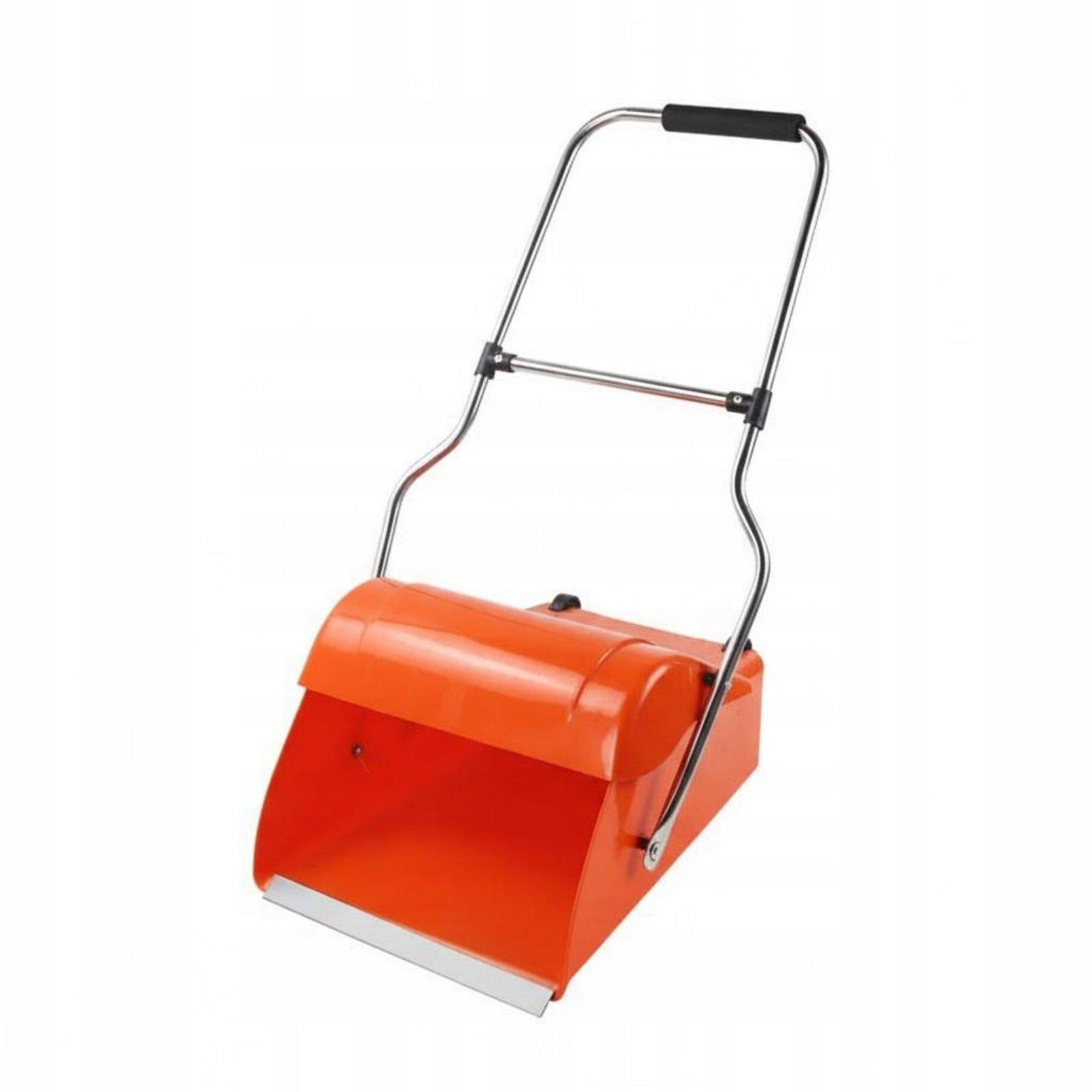 Wheeled Dustpan with Lid Non Slip Grip Long Handle Windproof