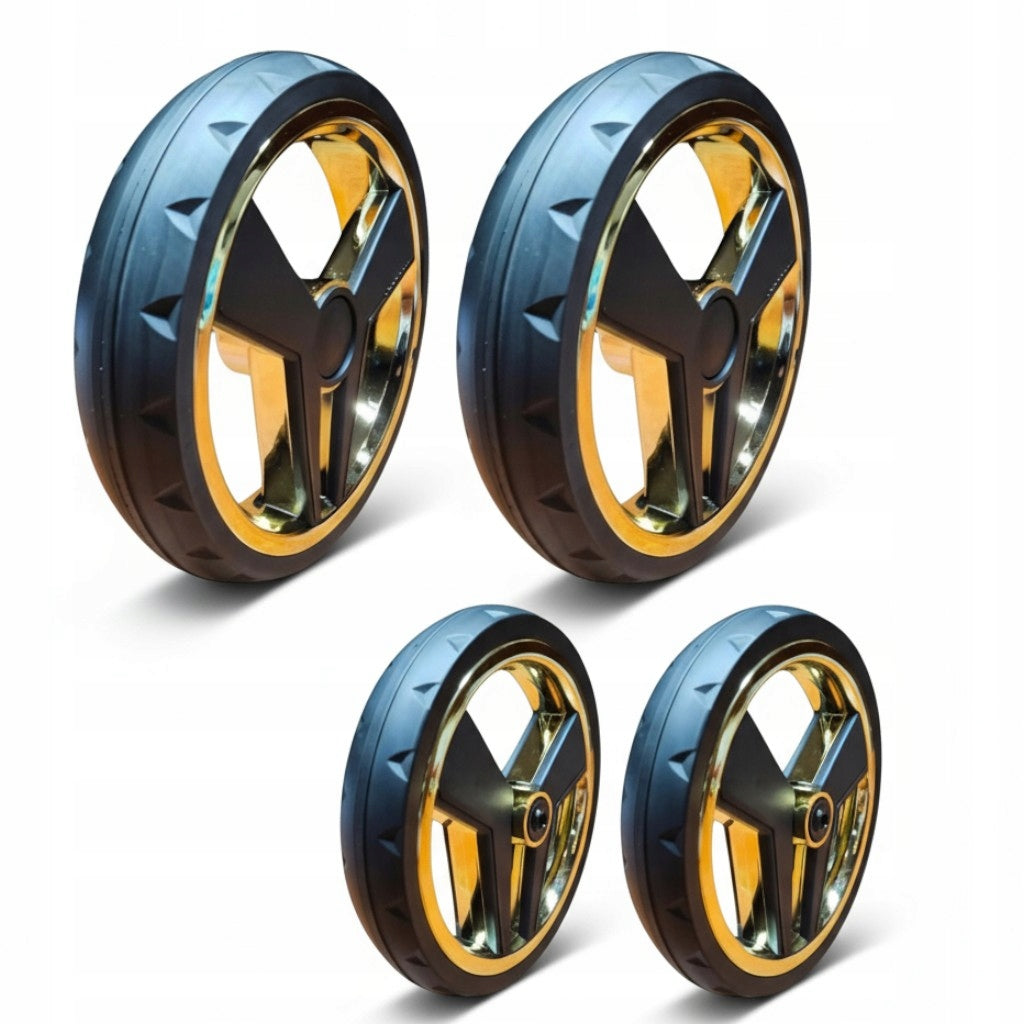 Wheels for trolley JUNAMA DIAMOND, gel, GOLD, DIAMOND tyre