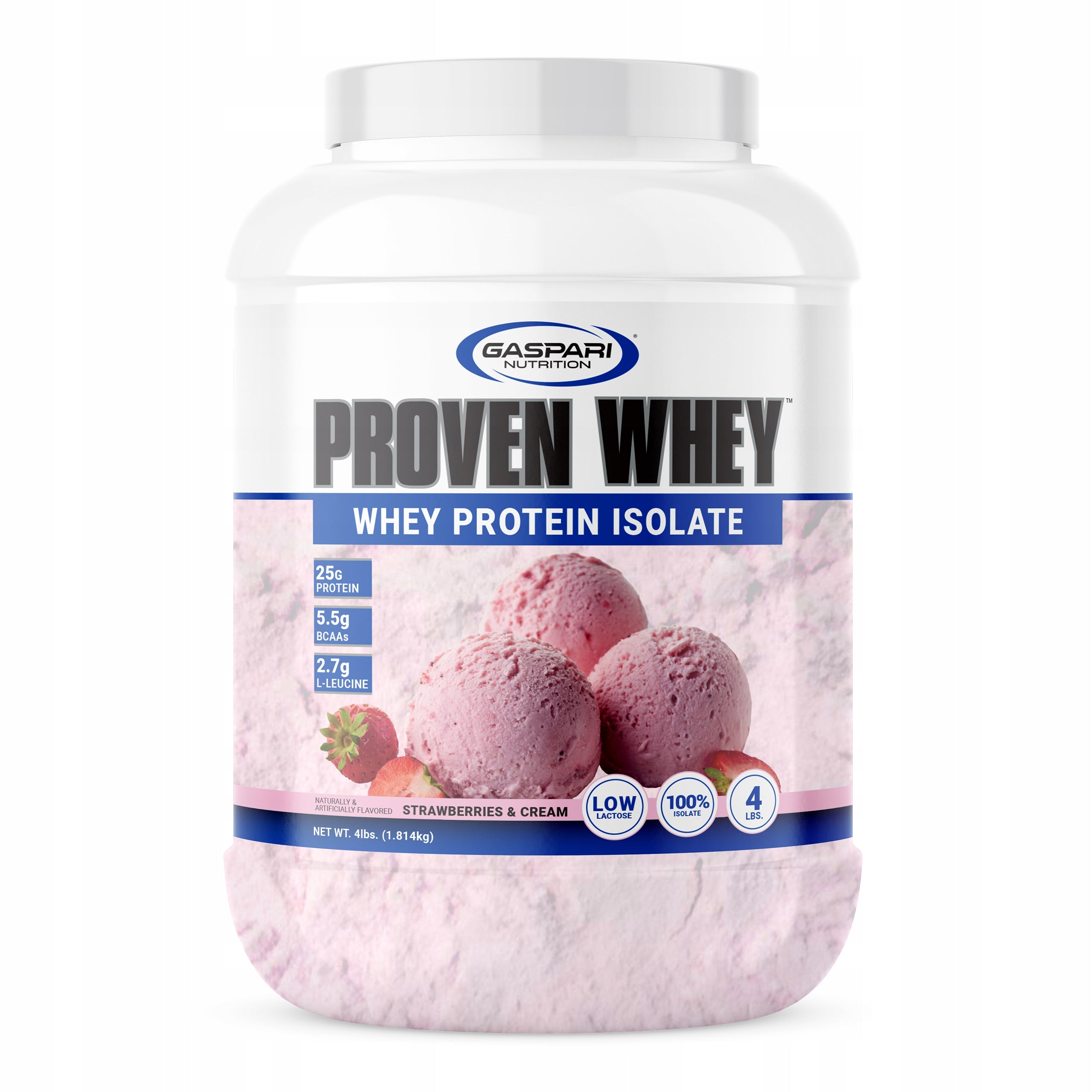 Whey Isolate WPI GASPARI Proven Whey 1814g Strawberry Mass