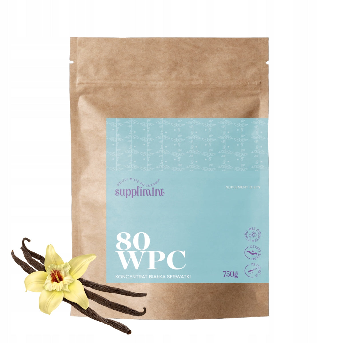 Whey Protein Concentrate WPC80 Vanilla 750 g Supplimint