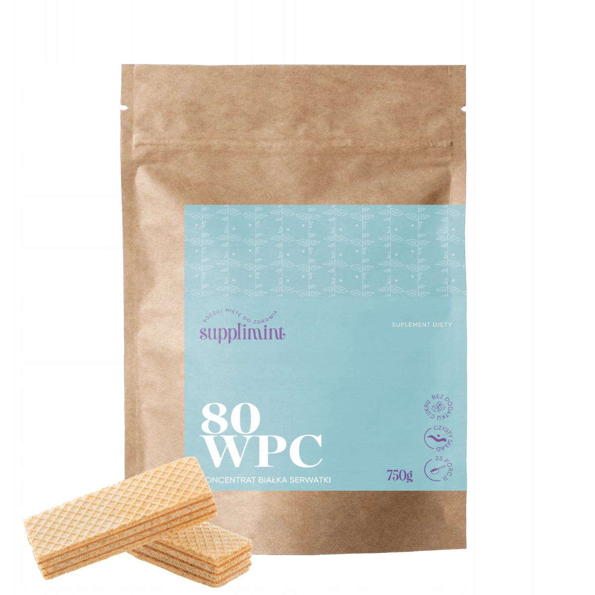 Whey Protein Concentrate WPC80 Wafer 750 g Supplimint