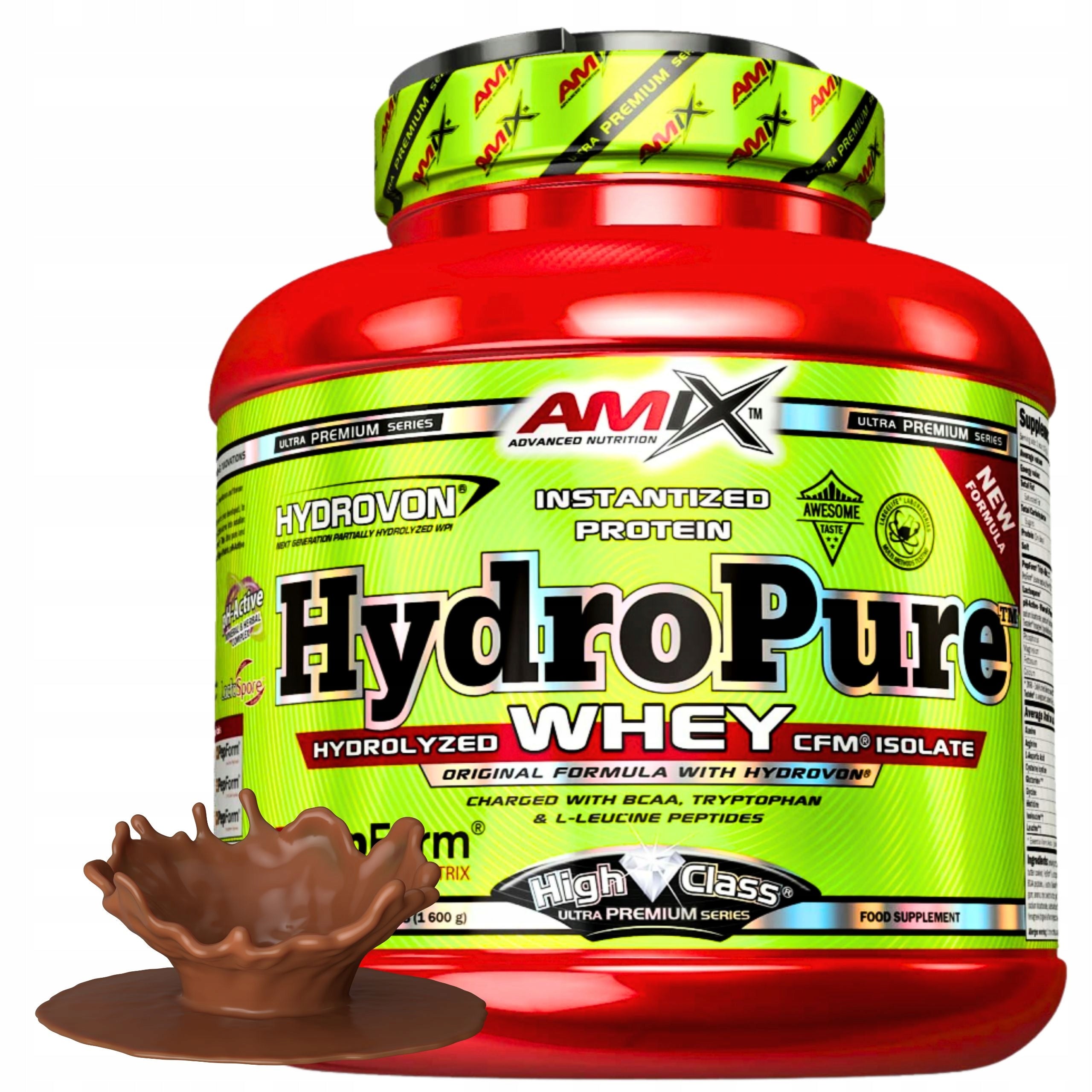 Whey Protein Hydrolyzate WPH Protein with Probiotic Chocolate 1,6 kg