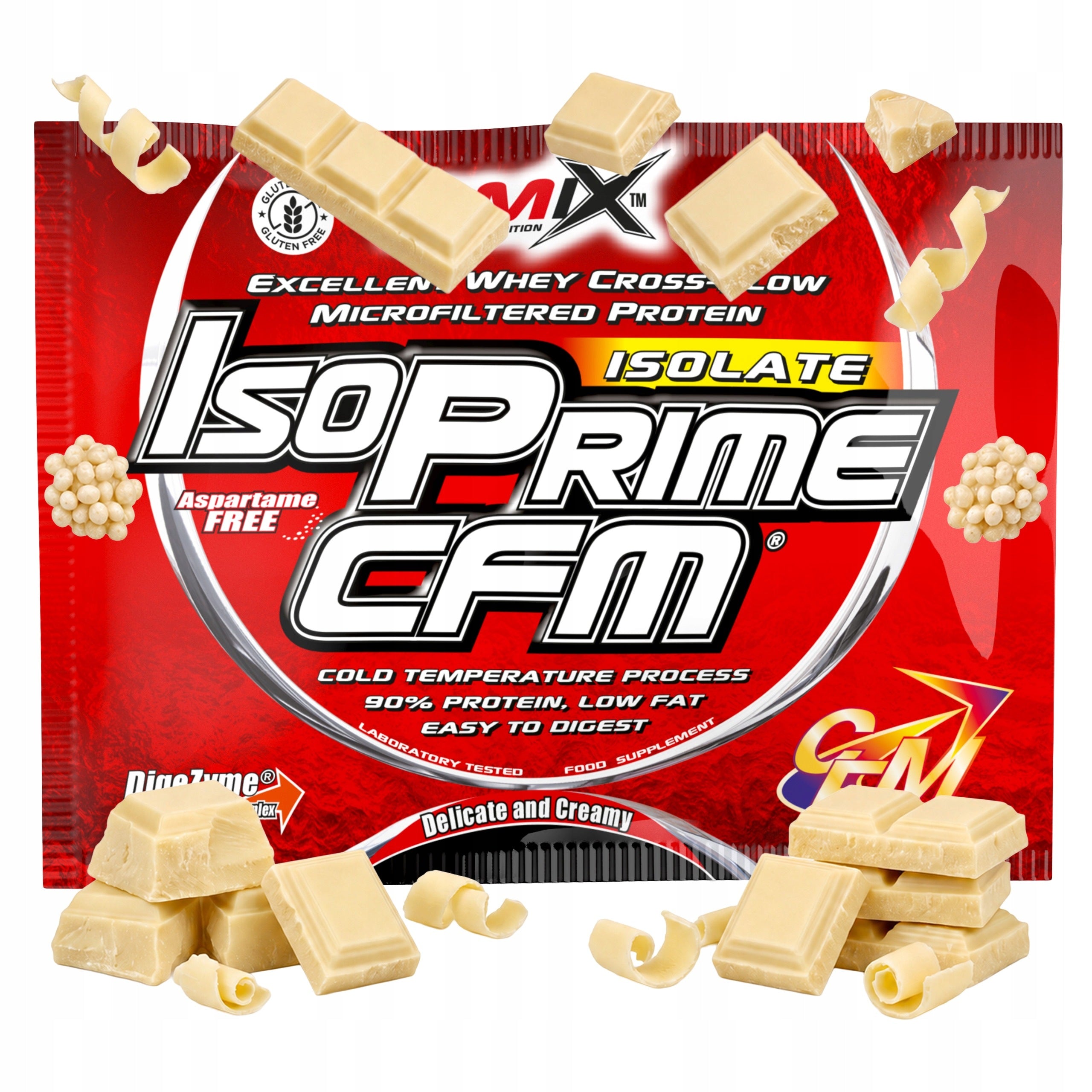 Whey Protein Isolate CFM Sugar Free Lactose Keto 28 g White Chocolate