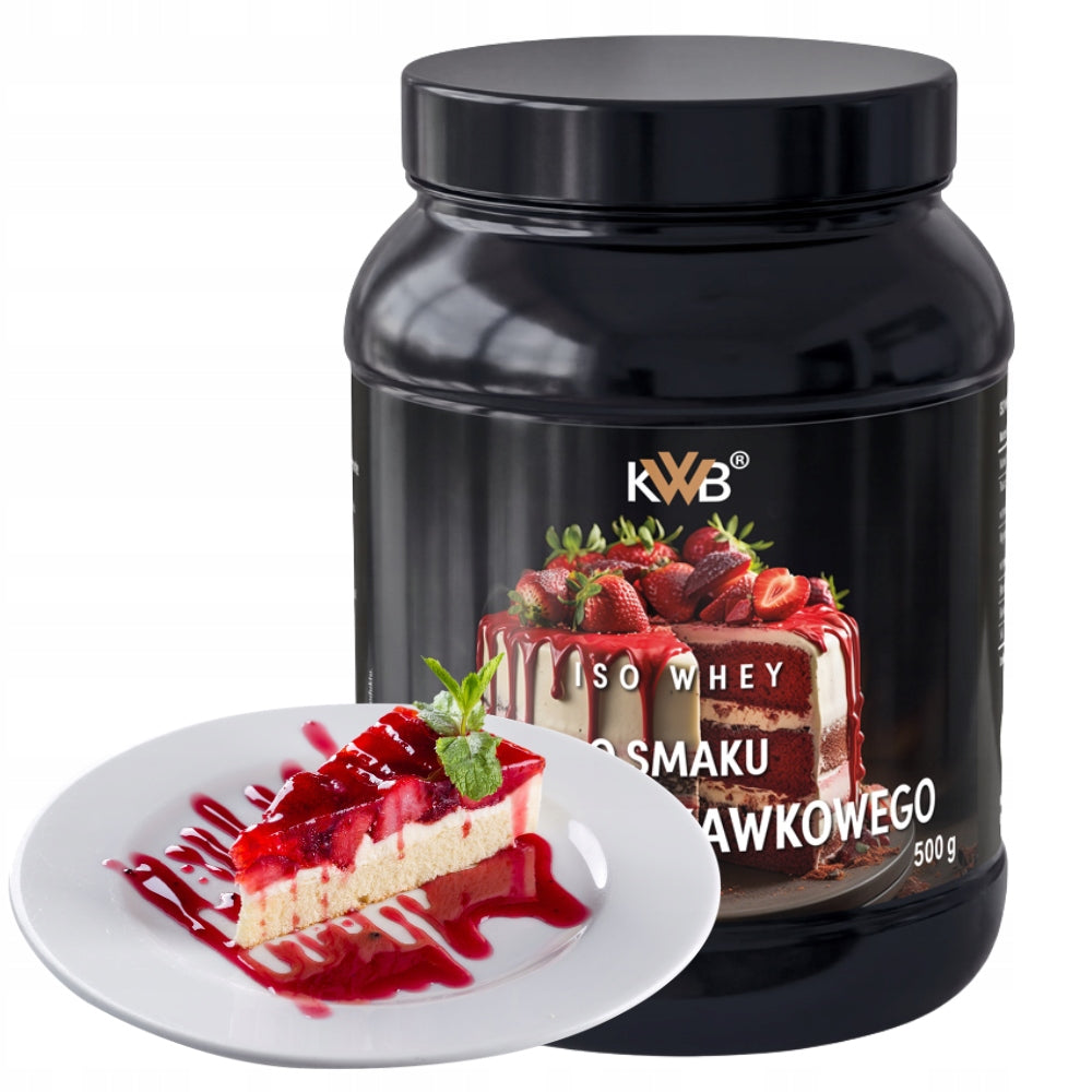 Whey Protein Isolate Conditioner ISO WHEY 500g Flavor Strawberry Cake KWB