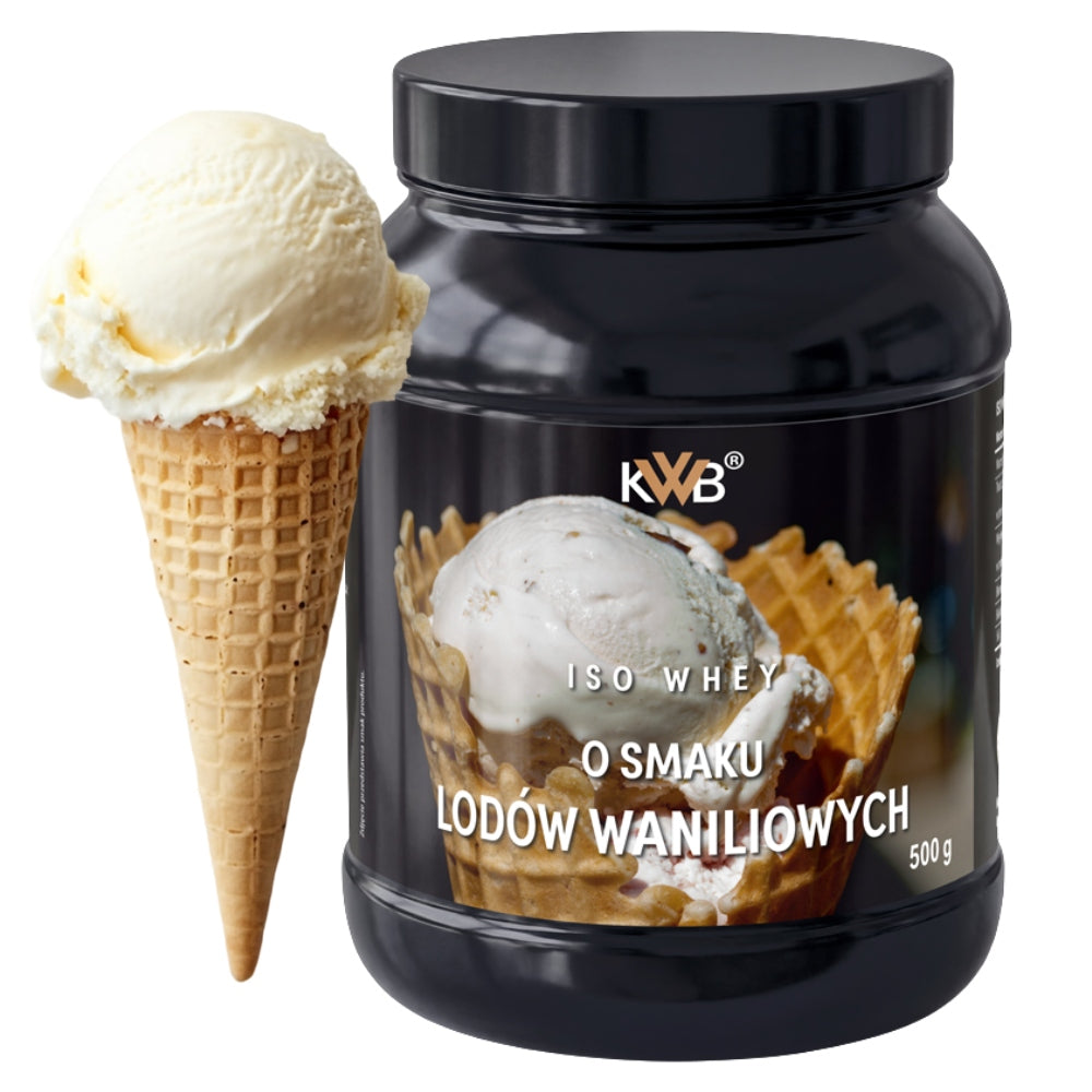 Whey Protein Isolate Conditioner ISO WHEY 500g Flavor Vanilla Ice Cream KWB
