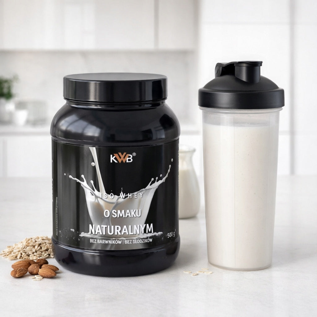 Whey Protein Isolate Conditioner ISO WHEY 500g Natural Flavour KWB Expiration date at least six months from the date of purchase