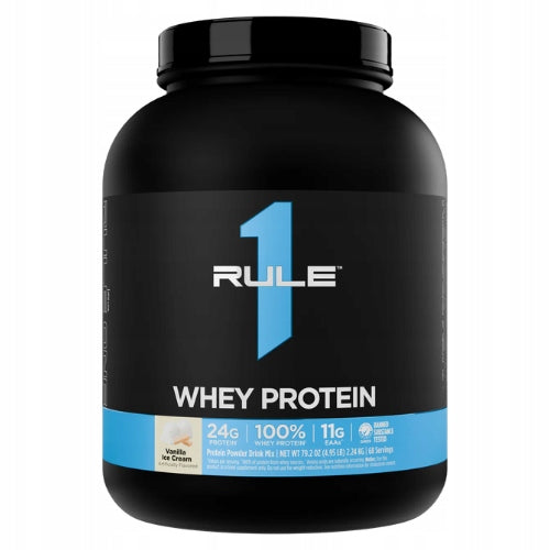 Whey Protein Isolate Hydrolyzate 2240g WPC WPH WPI Vanilla Rule1 R1 Packaging status original