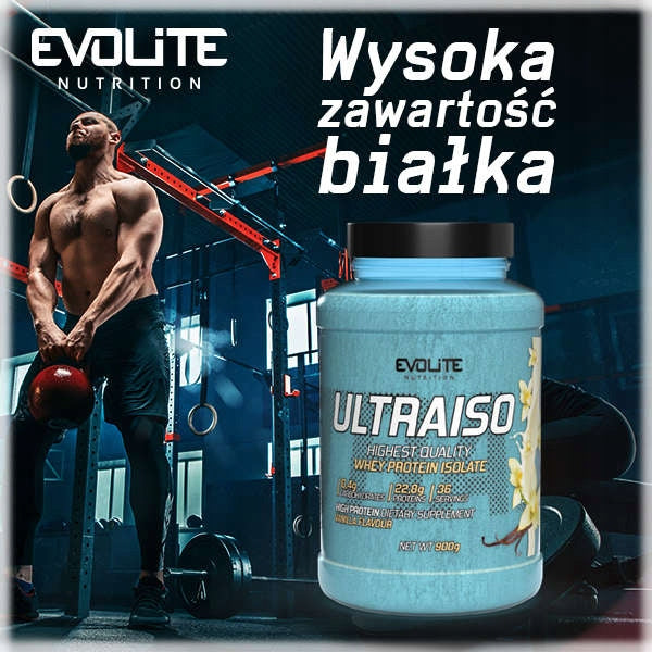 Whey Protein Isolate WPI Evolite Nutrition Vanilla Powder 900 g Packaging status original
