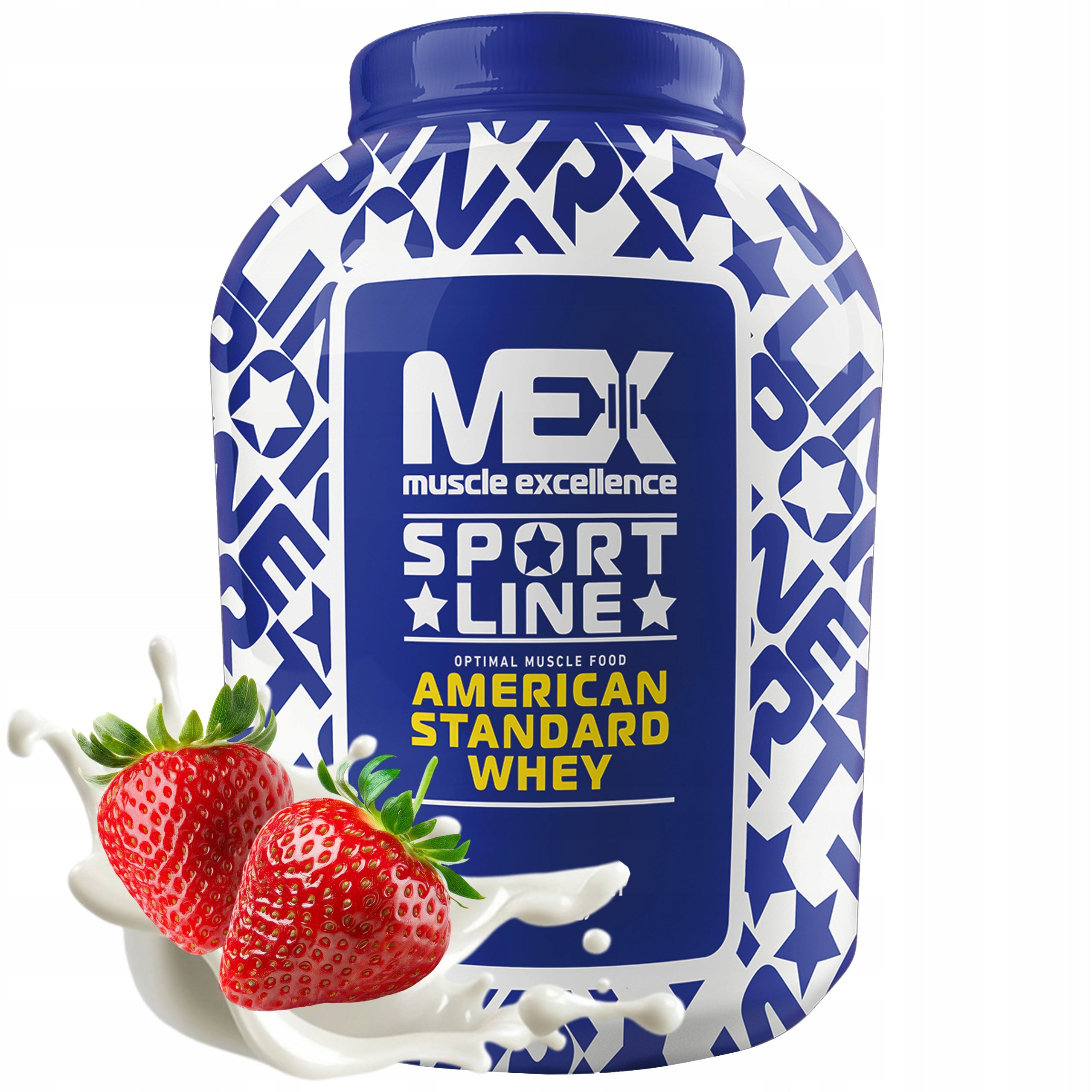 Whey Protein MEX AMERICAN STANDARD 2270g WPI WPC Isolate Strawberry
