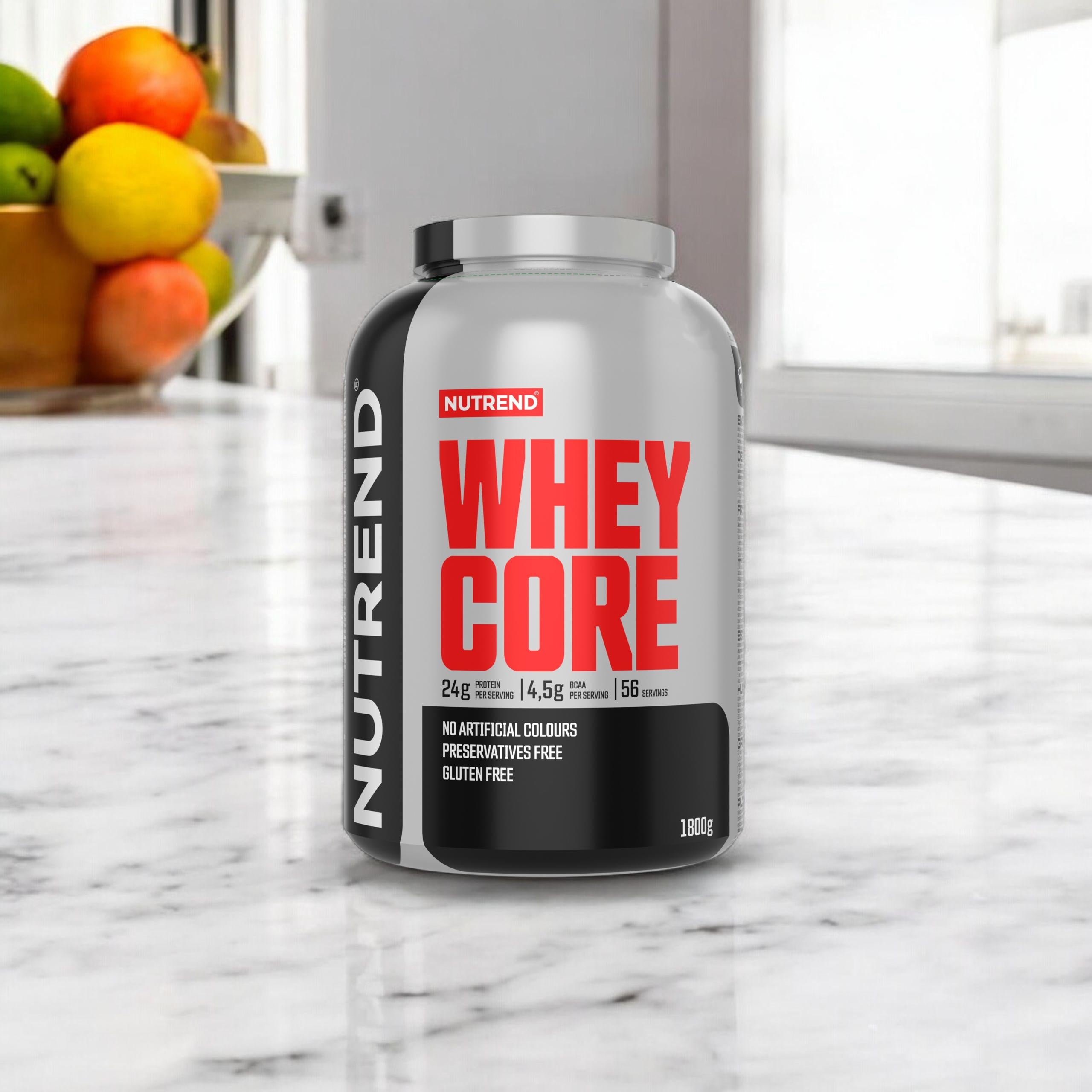 Whey Protein WPC NUTREND Whey Core 1800g Vanilla 56 Servings Protein Expiration date at least six months from the date of purchase