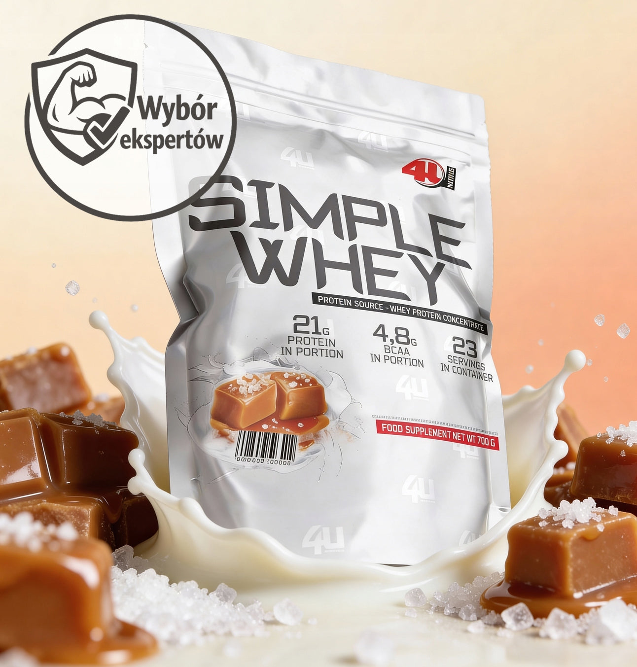 Whey Protein WPC Salty Caramel Conditioner 23 Servings 21 g without Plants Packaging status original