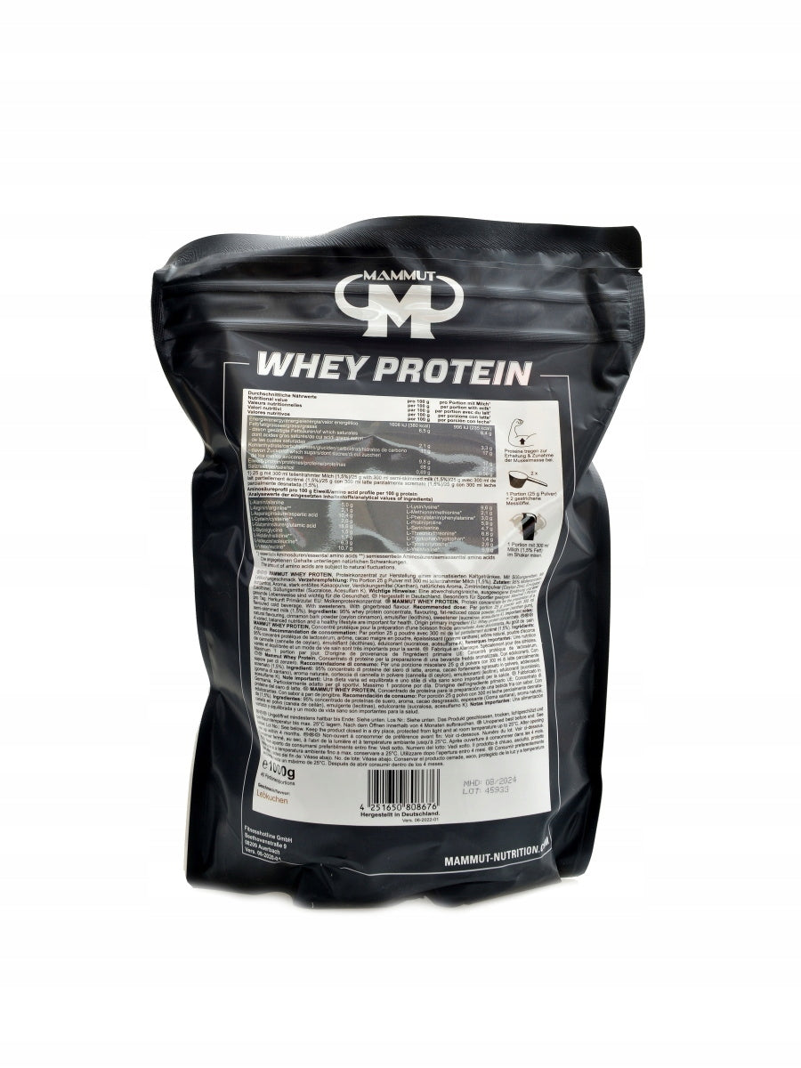 Whey protein 1000 g mléko s medem - Mammut nutrition EAN (GTIN) 4251650803503