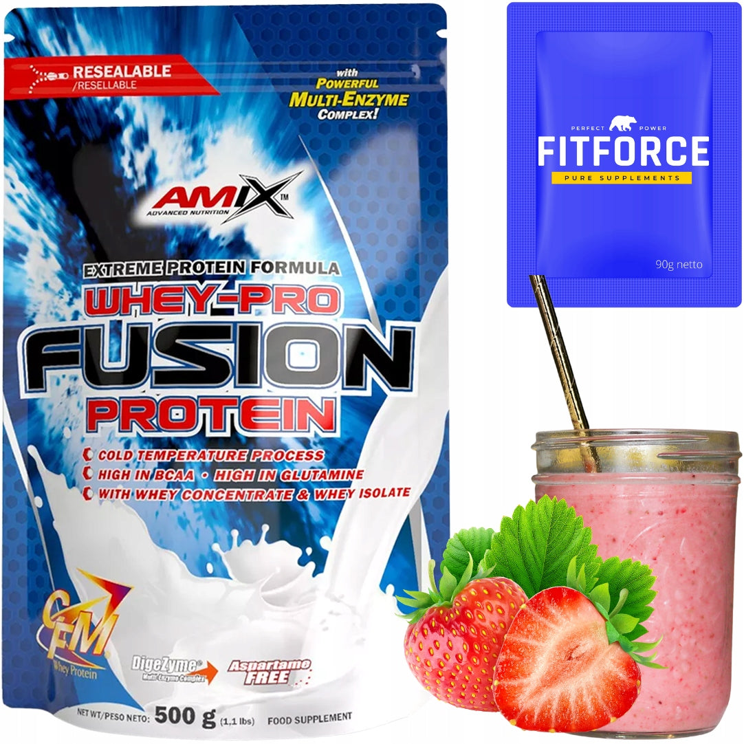 WheyPro Fusion Protein 500g strawberry Packaging status original