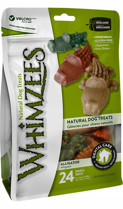 Whimzees dental teether alligator S 24 PCS