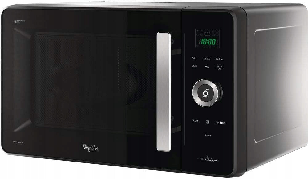 Whirlpool JQ 280 MB Microwave 27L Black Dual Crisp 1000W
