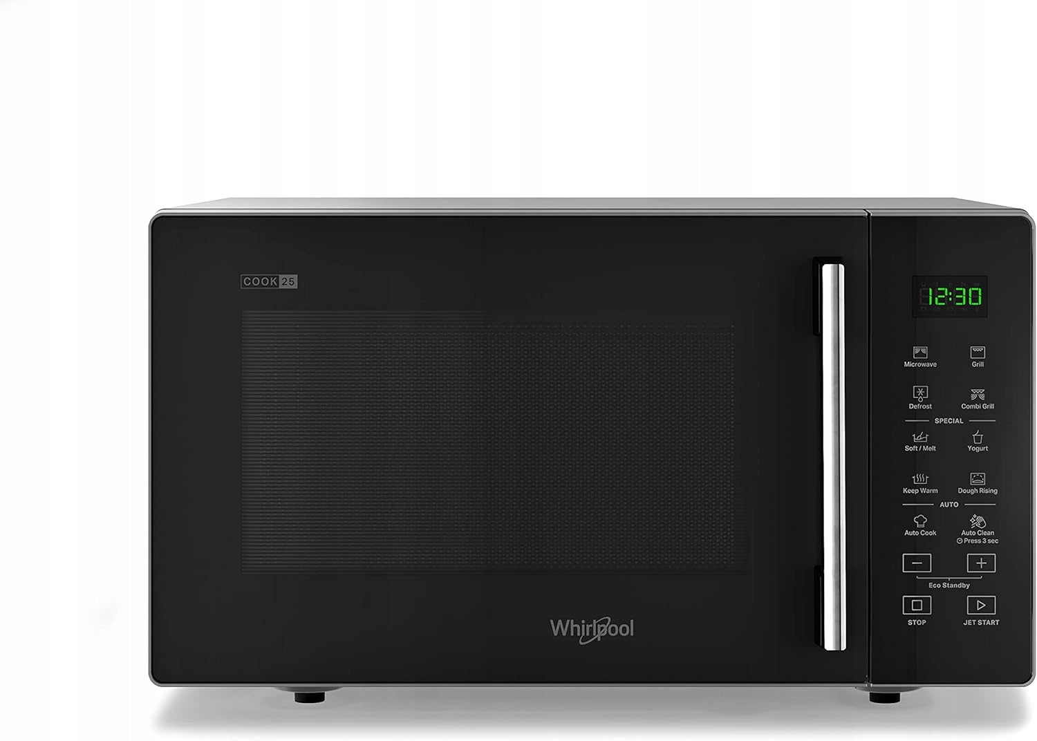 Whirlpool MWP 253 SB Microwave Oven 25L Black 900W Grill 1000W Model MWP 253 SB