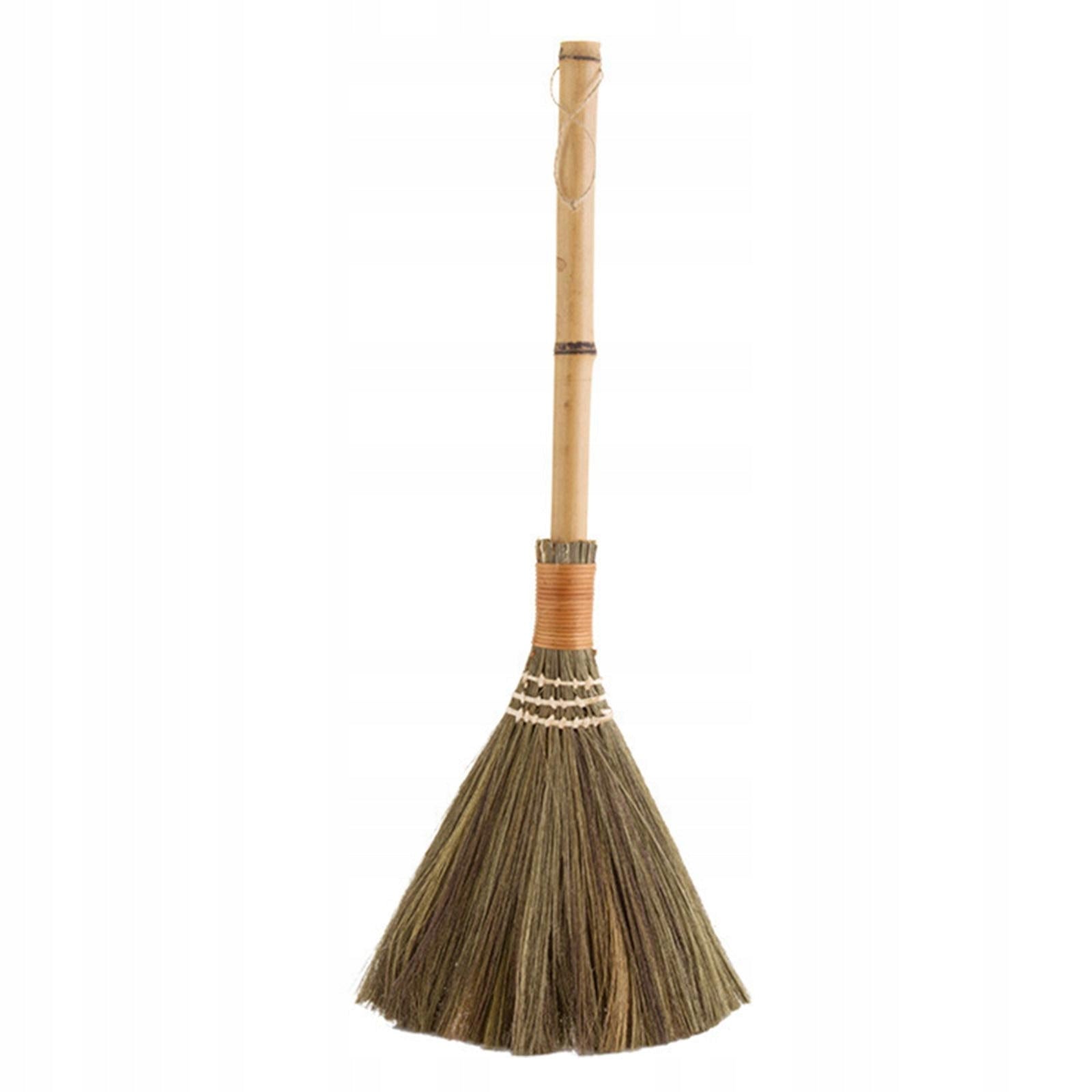 Whisk Broom Floor Cleaning Household Retro for Cleaning Hand Handle long Color transparent