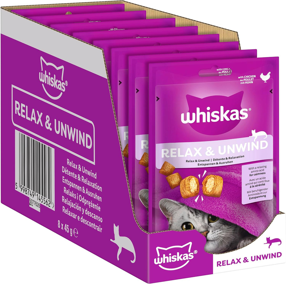 Whiskas Cat Calming Chicken Low Calorie 8 Pcs