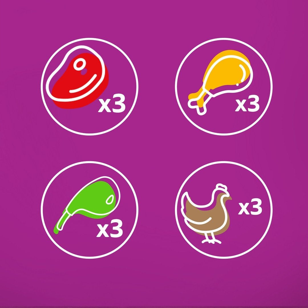 Whiskas Wet Cat Food Beef Chicken Lamb Poultry Sauce 12x85 g Manufacturer code 8410136025853