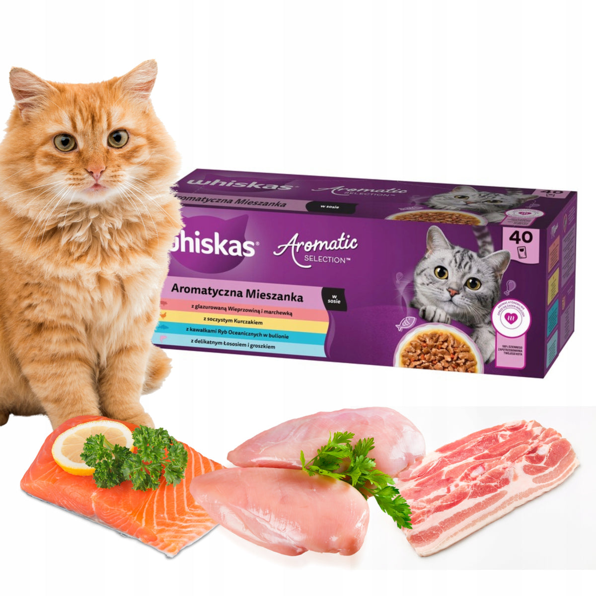 Whiskas cat sachets 40x85 AROMATIC Manufacturer code 00