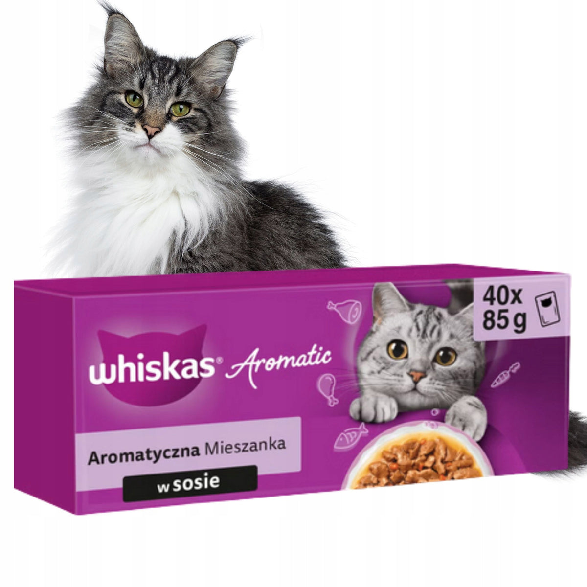 Whiskas cat sachets 40x85 AROMATIC