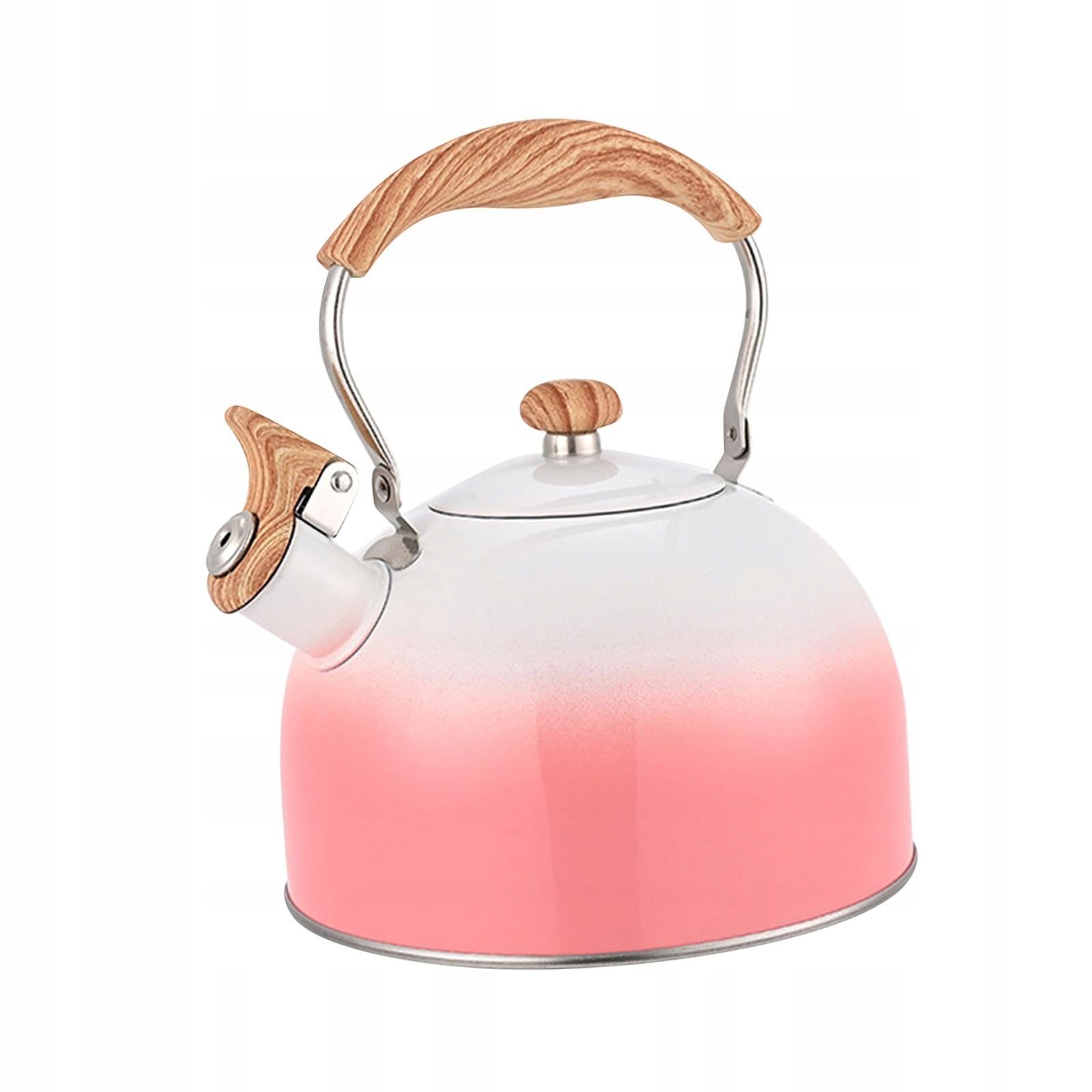 Whistling Stovetop Tea Kettle with Spout Cover Boiling Water Hot Water pink Brand no brand