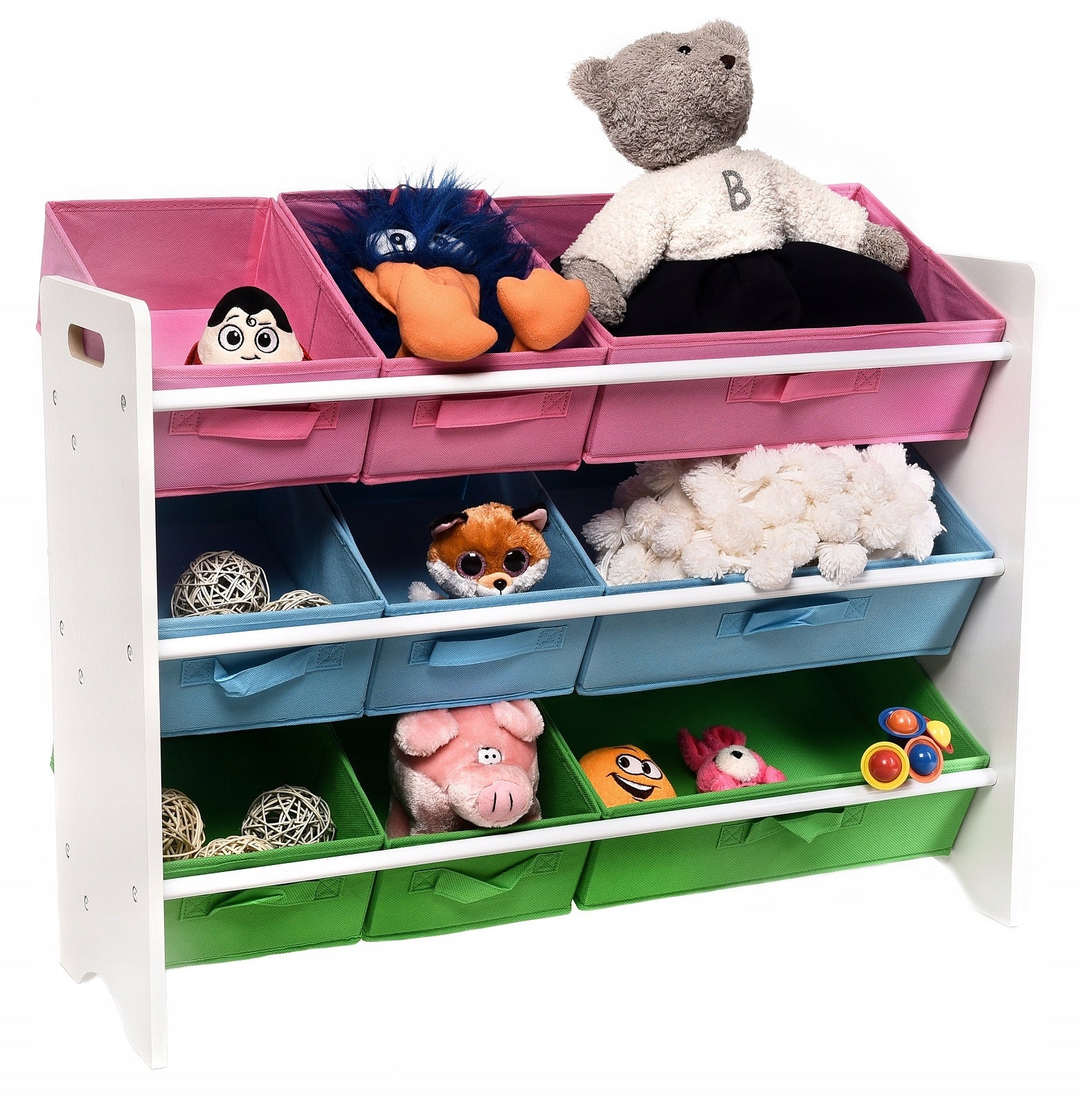 White Bookcase Toy Organizer Kids Containers Brand MPMAX