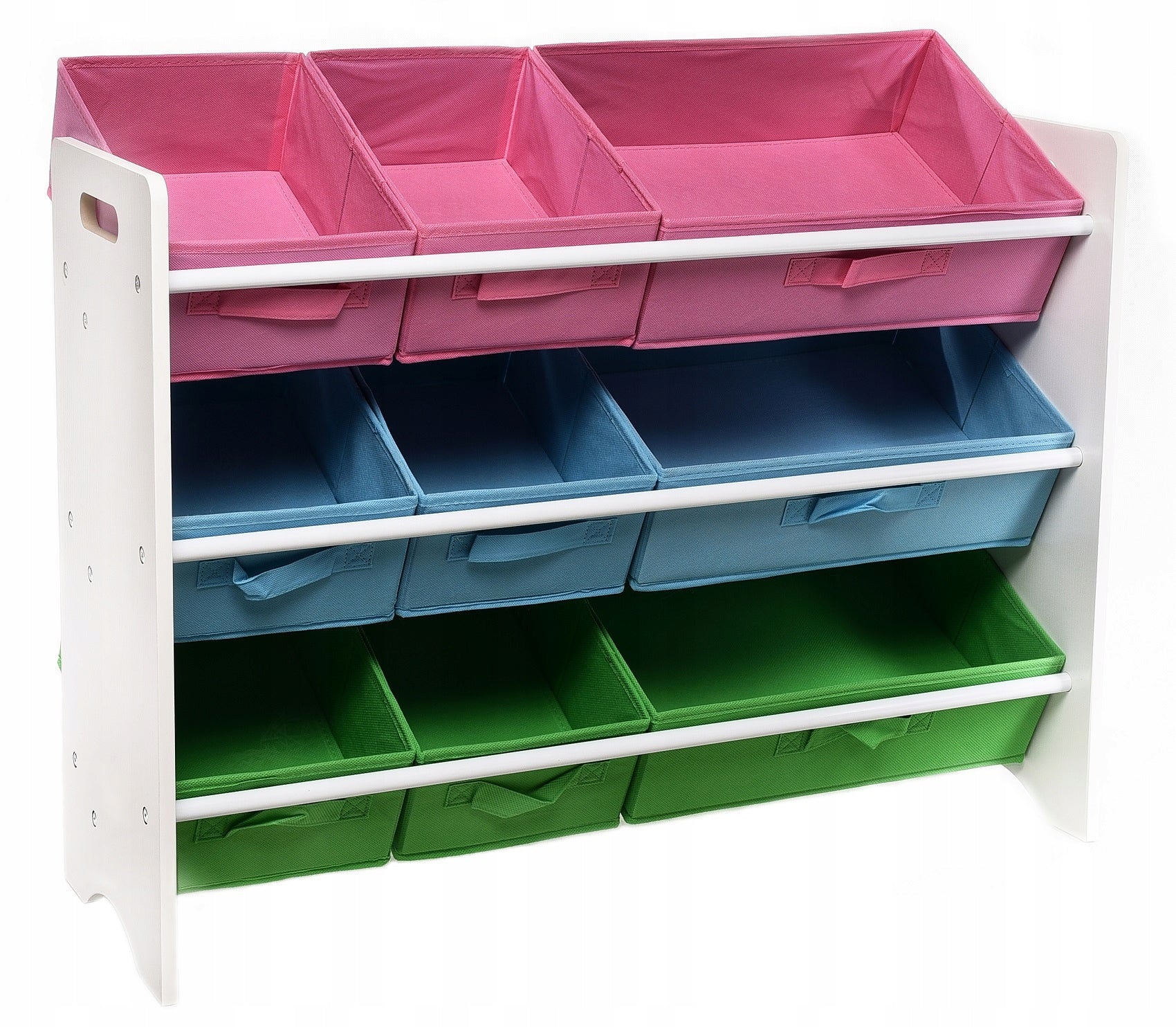 White Bookcase Toy Organizer Kids Containers