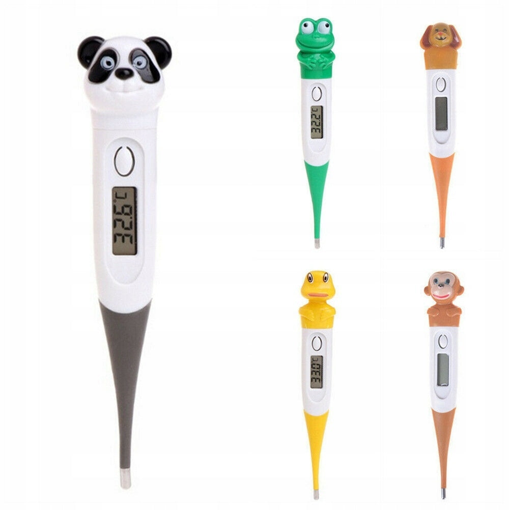 White Electronic Thermometer for Home Use with Clear Temperature Readout Medical device yes