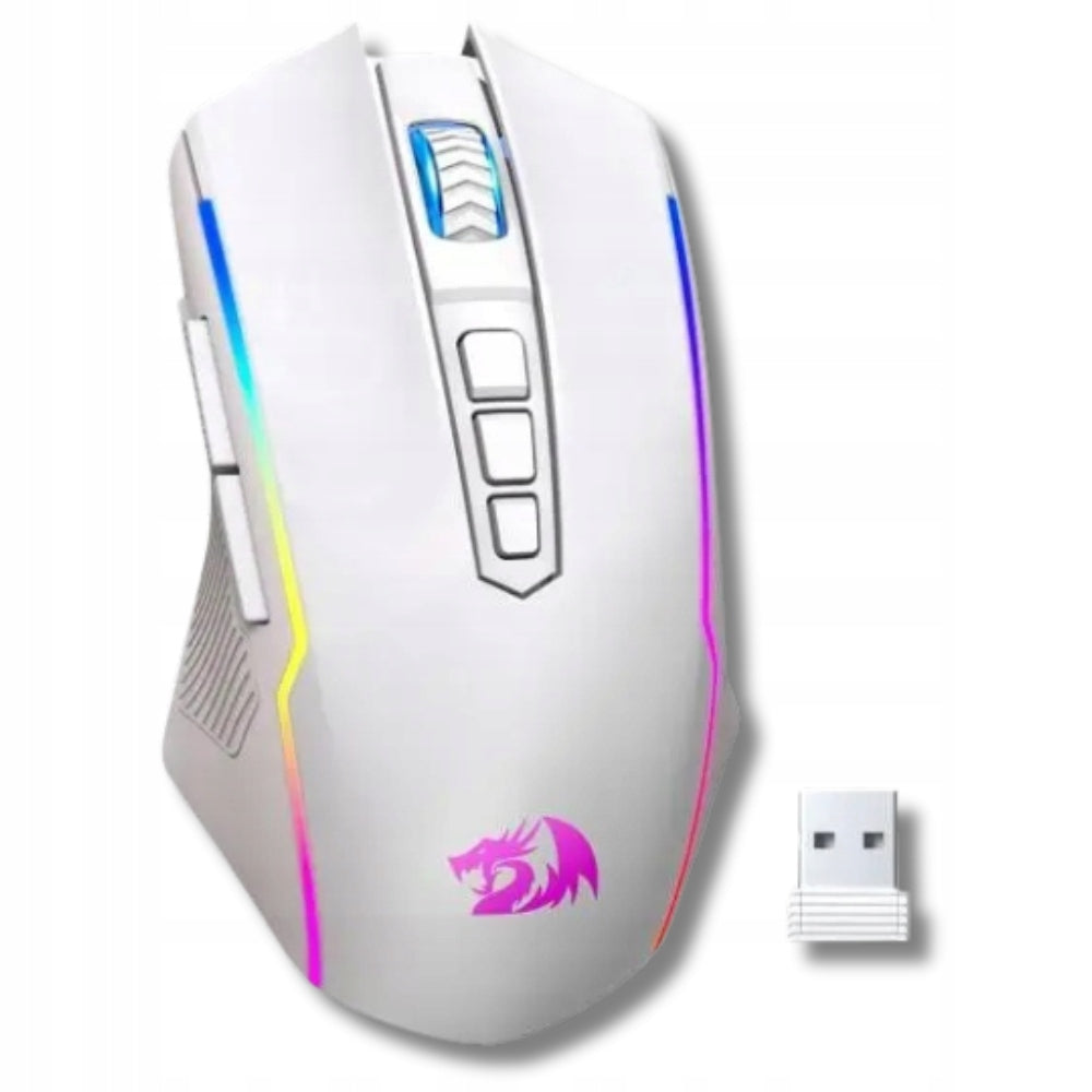 White GAMING MOUSE 10000dpi Redragon RGB Wireless Optical Mouse Manufacturer Redragon