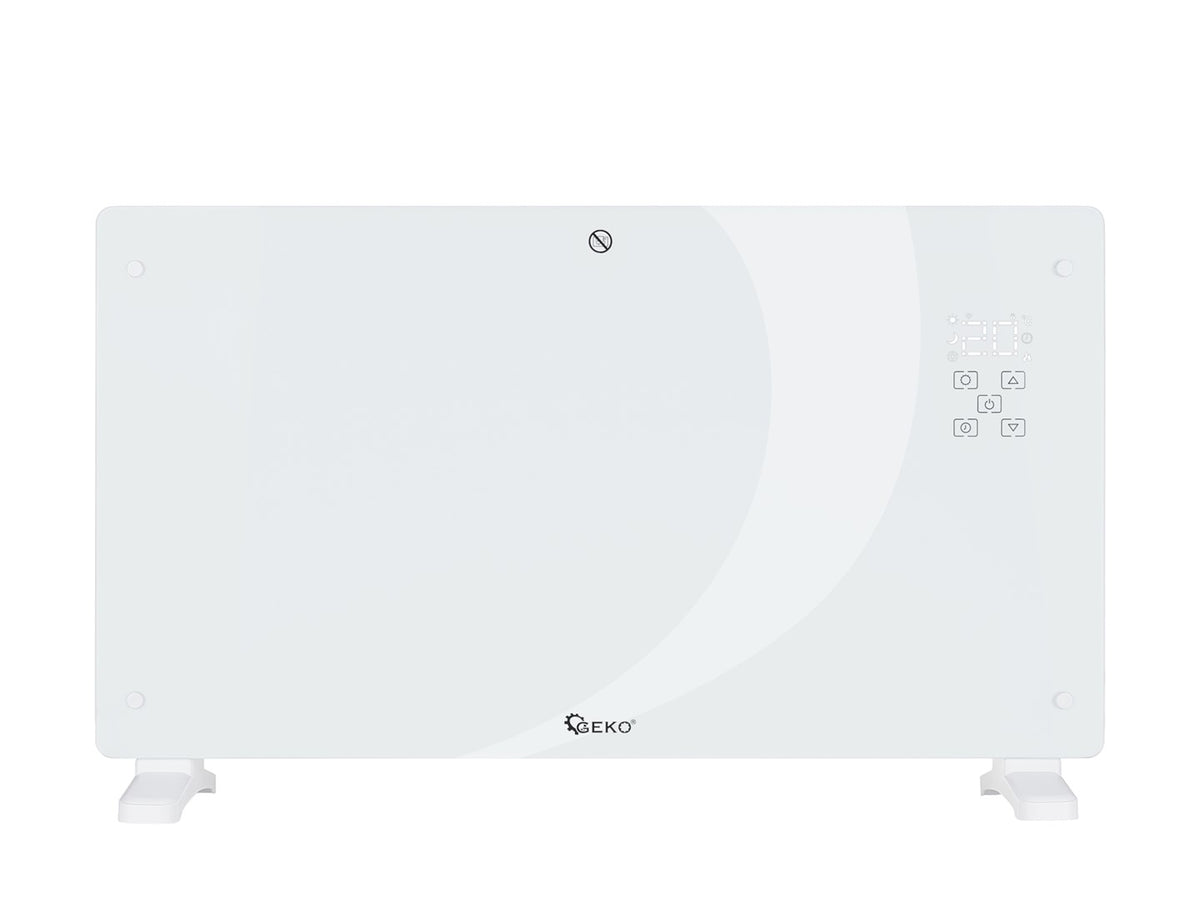 White Glass Convector Heater with LCD, Remote Control Manufacturer code G80446