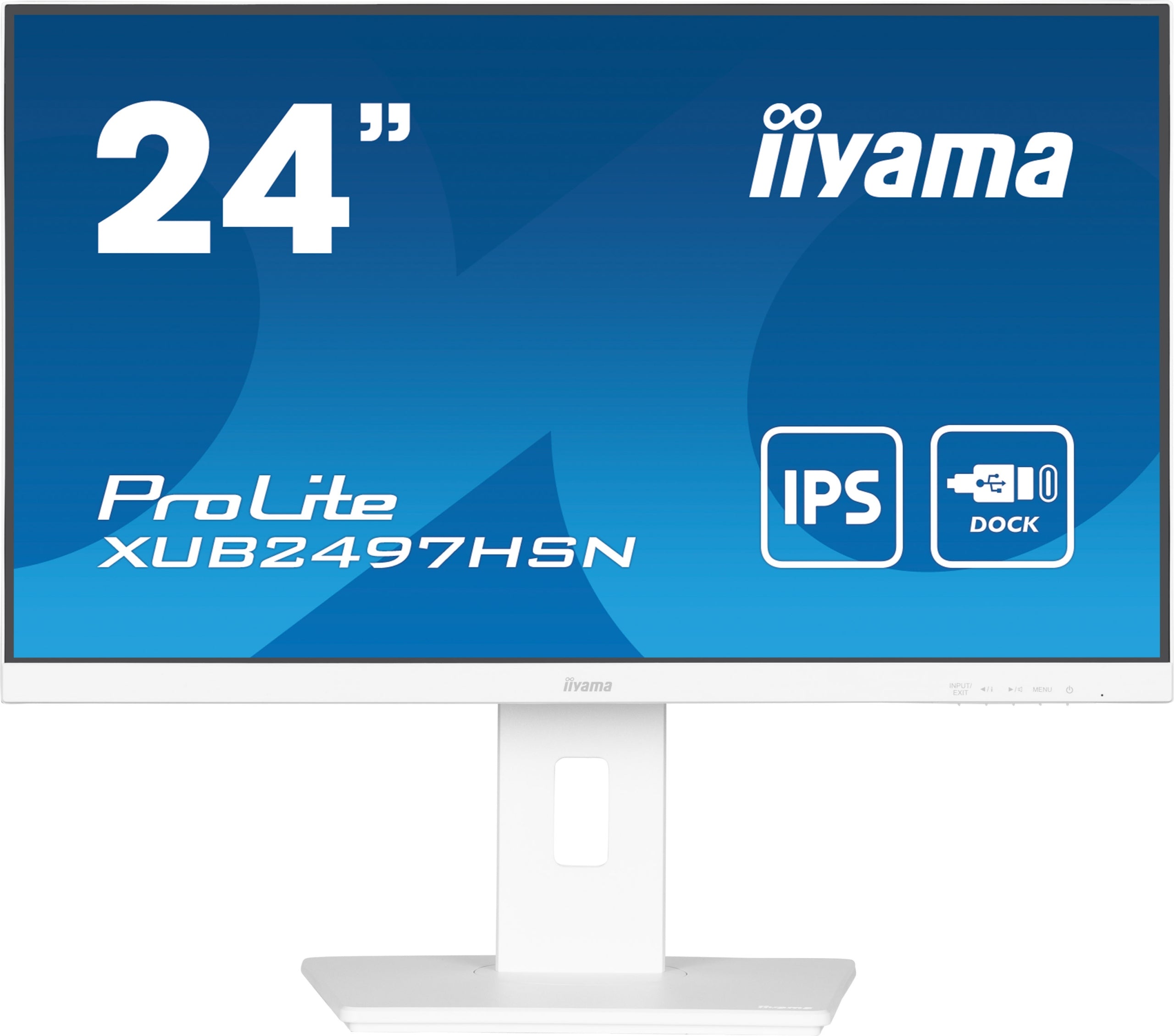 White Monitor iiyama ProLite XUB2497HSN-W2 24 IPS LED 1ms 100Hz /HDMI DP/ Brand iiyama