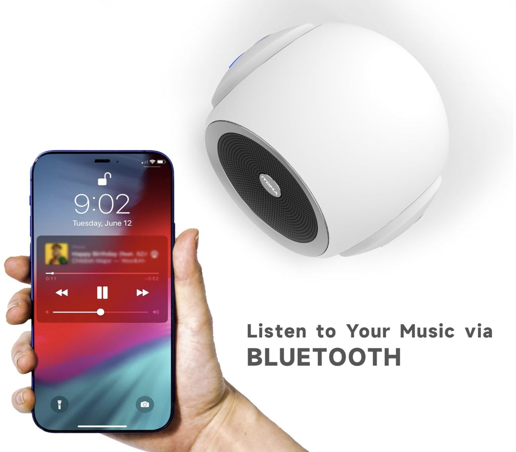 White Noise Generator iTOMA 318 Speaker - 30 Sounds, Timer, Bluetooth Brand no brand