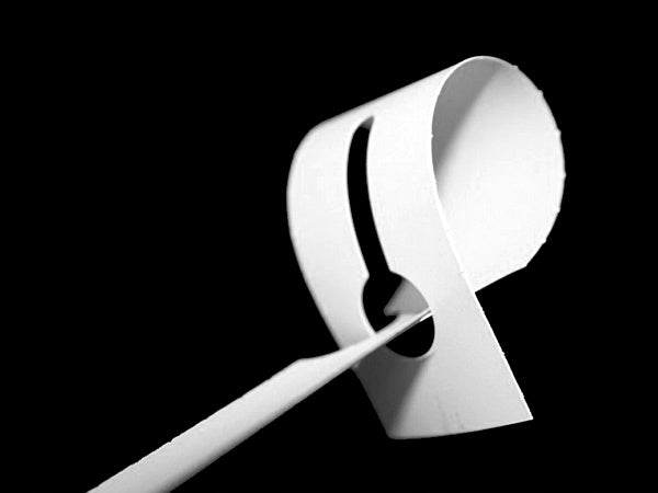 White PVC Loop Labels 200x13mm - NR5 - 50pcs marina-comfort Brand no brand