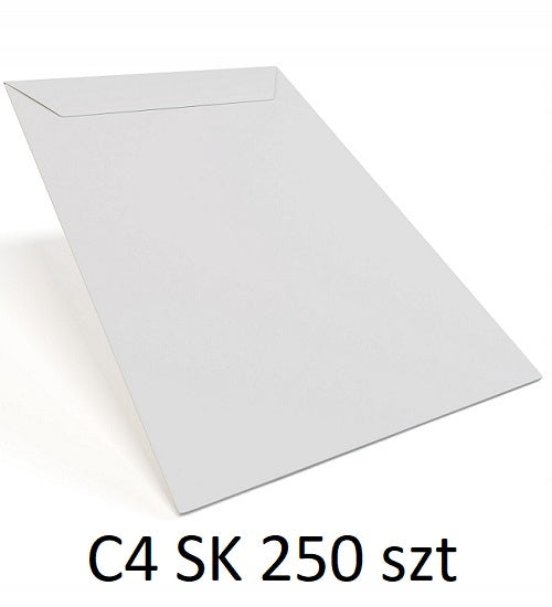 White Paper Envelopes C4 250pcs SK A4 Strong Postal Self Adhesive