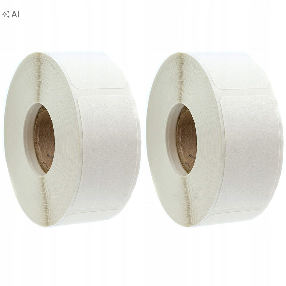 White Rectangle Self-Adhesive Sealing Sticker for DIY Labels