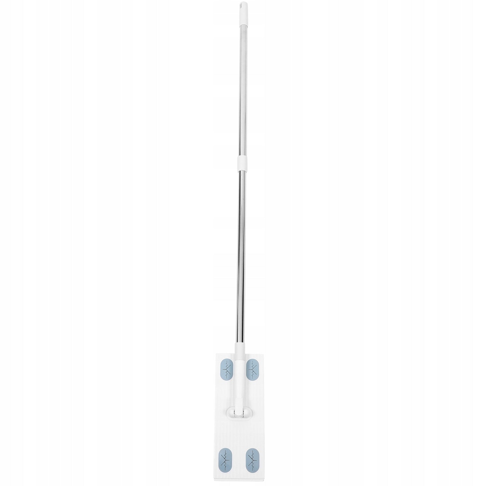 White Retractable Handle Dust Mop with Detachable Cleaning Head for Floors