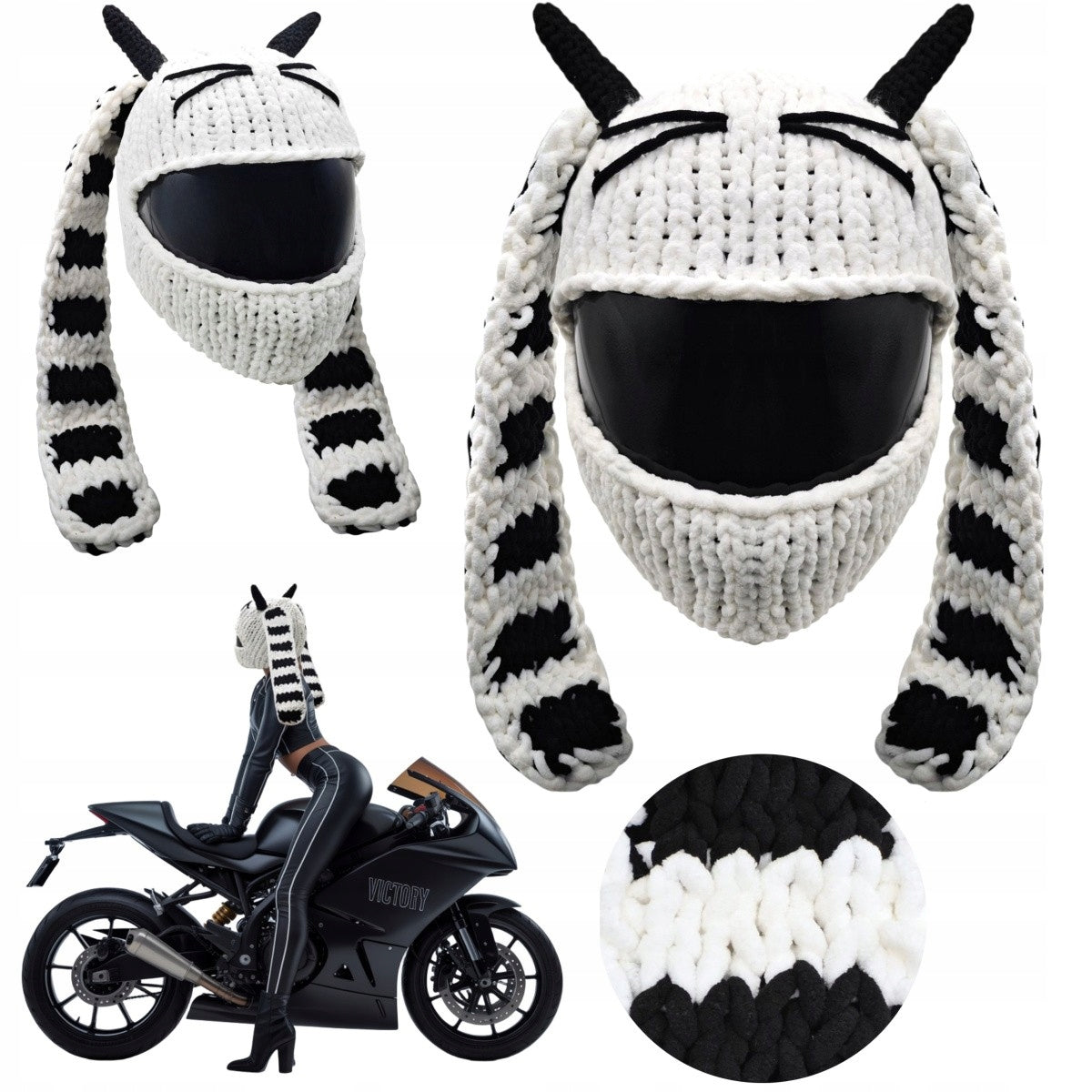White Rider helmet cap - it's your style