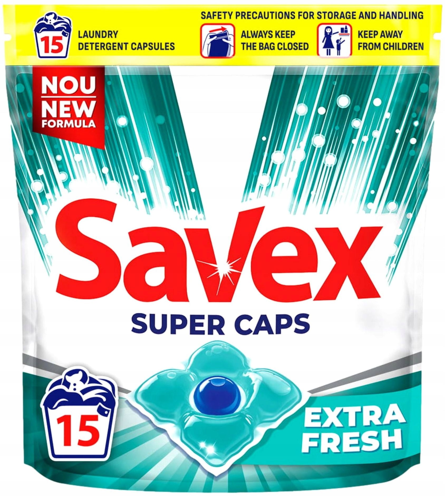 White Washing Capsules Savex Caps Fresh 15 Washes Universal