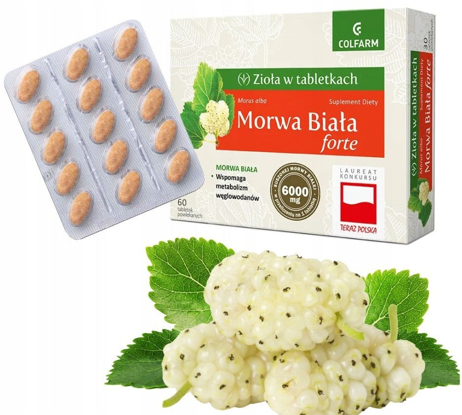 White mulberry forte Colfarm 60 tablets