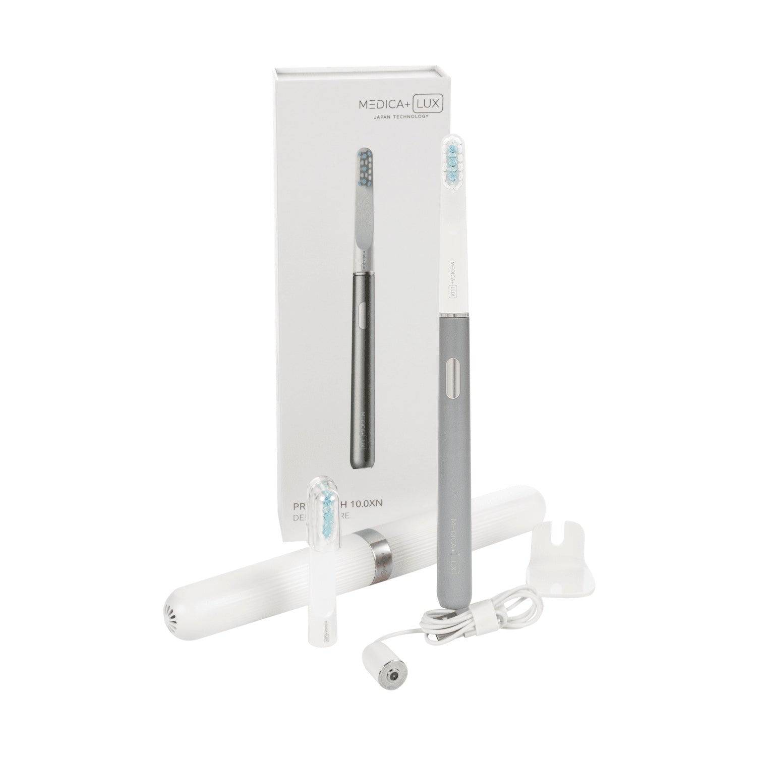 Whitening Sonic Toothbrush MEDICA+ Lux 10ХN Aluminum Portable Silver