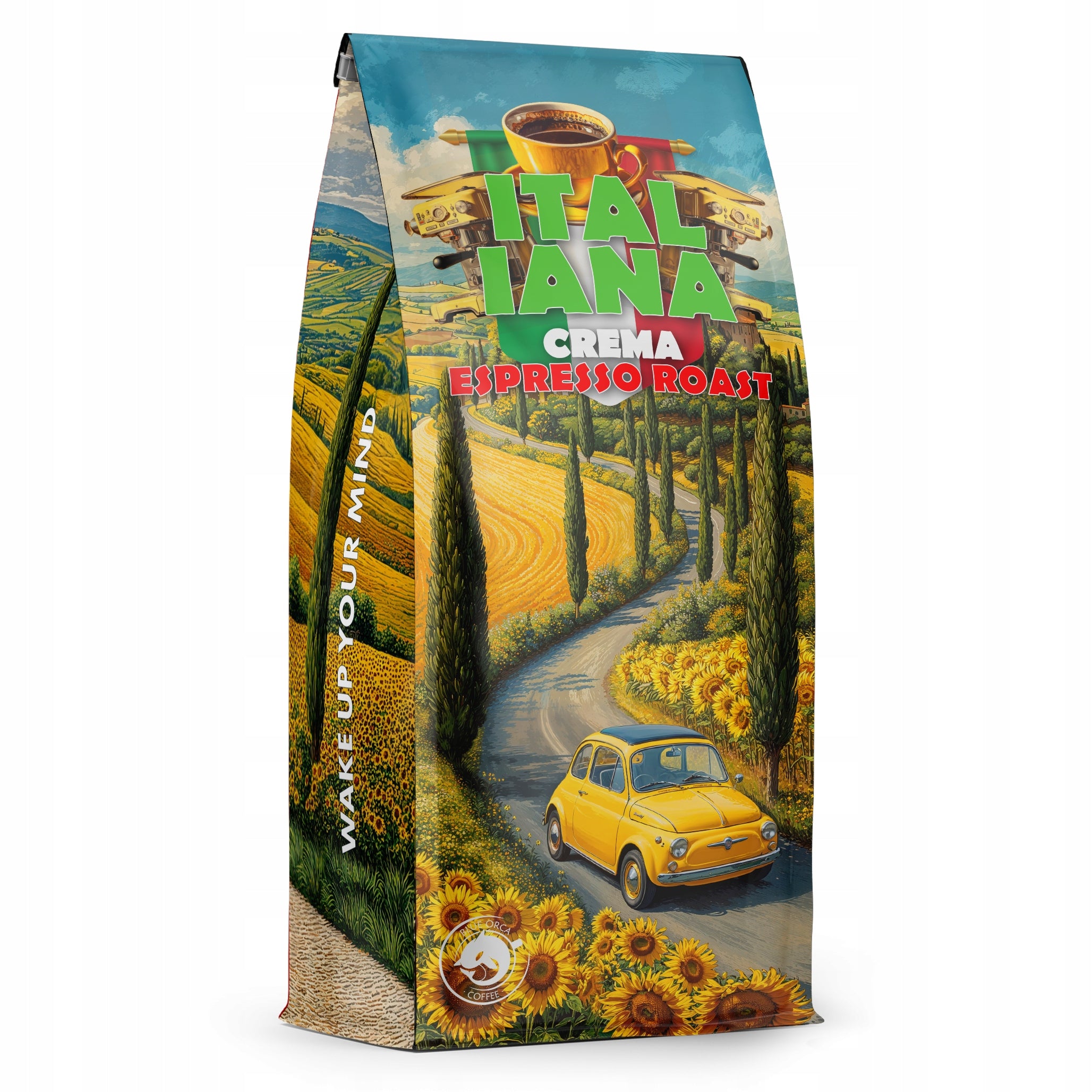 Whole Bean Coffee 1kg Italiana CREMA Blend Blue Orca Coffee Limited Edition