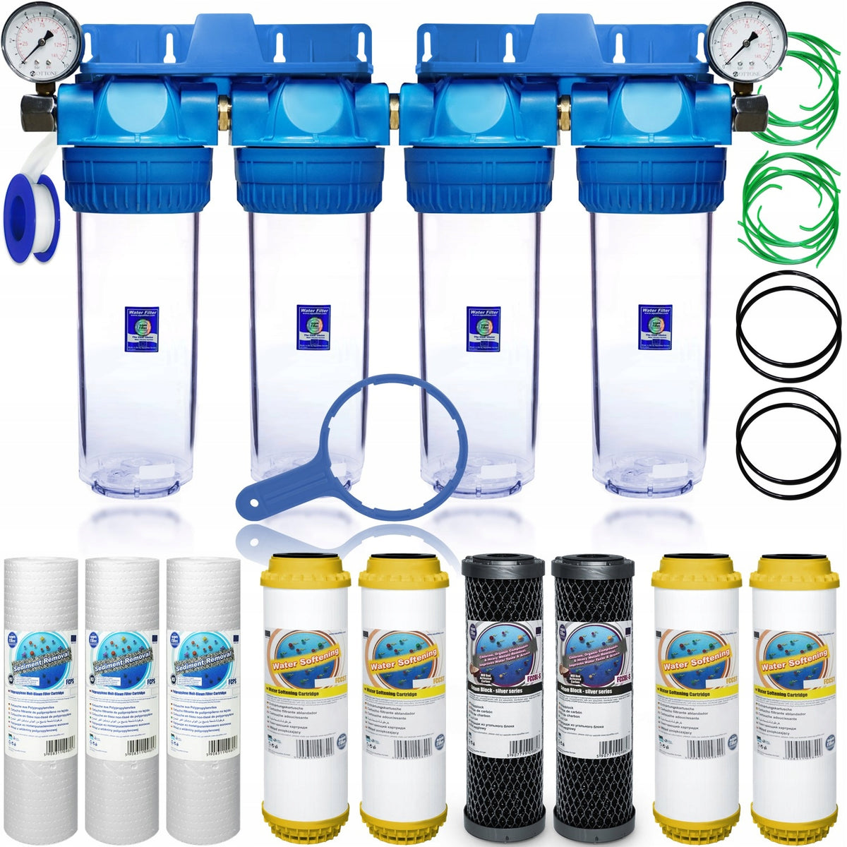 Whole House Water Filter 4 Degree Softener 3/4 Flow Softener