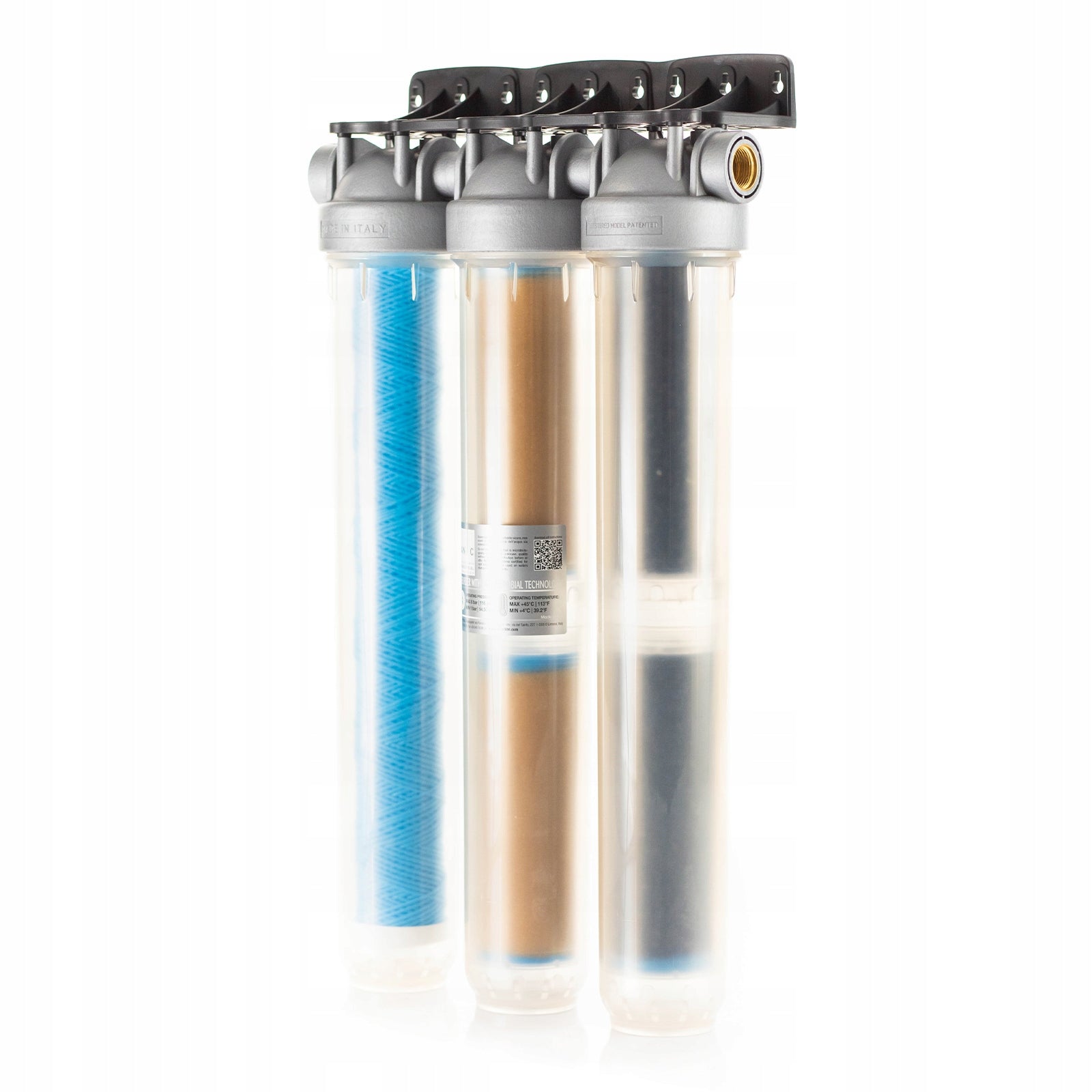 Whole House Water Filter Atlas Filtri DP TRIO Sanic 20" Water Softener Manufacturer code TRIOSANIC20