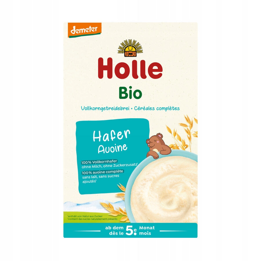 Wholegrain Oat Porridge WITHOUT SUGAR from 5months Demeter BIO 250g Holle